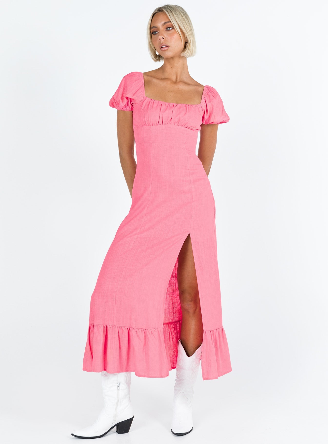Zella Midi Dress Pink