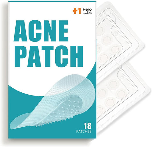 +1HEROLABS Microdart Acne Patch (18 Patches) - Hyaluronate, Salicylic Acid, Vitamin C, Microdart Pimple Patch for Deep, Early Stage and Hidden Pimples (18 Count (Pack of 1))