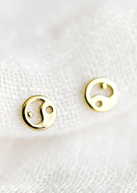 Yin Yang Stud Earrings